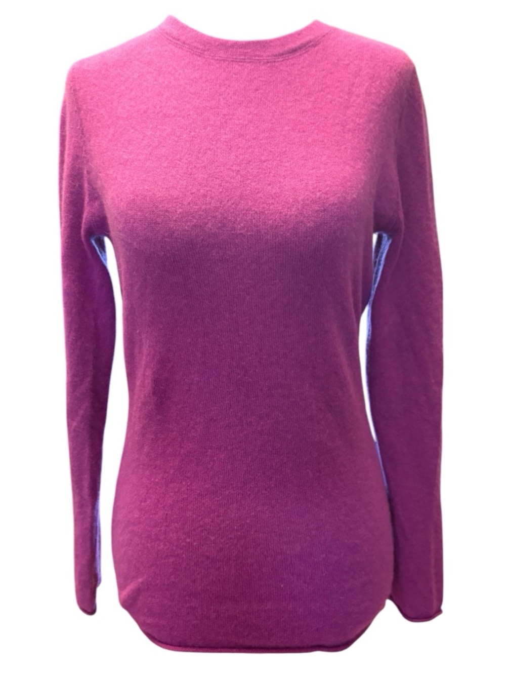 Garnet Hill 100% cashmere crew neck sweater purple size small